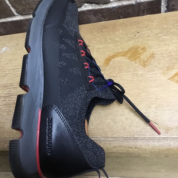 Cole Haan Black and Red Men's Sneakers - Picture 8 of 10